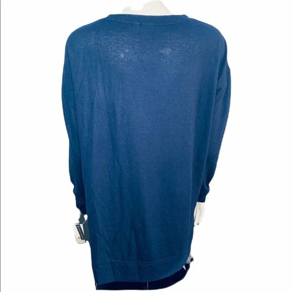 NWT BP from Nordstrom Cozy Lounge Top M navy Snowflake - Picture 6 of 15